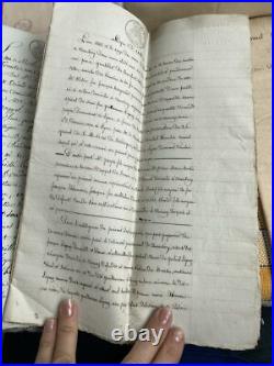 10 Anciens Documents Lot Papiers Ancien 19 Eme Souvenir Manuscrit Notaire