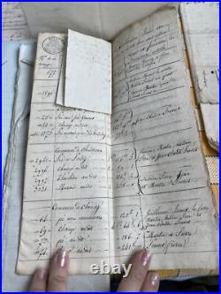 10 Anciens Documents Lot Papiers Ancien 19 Eme Souvenir Manuscrit Notaire