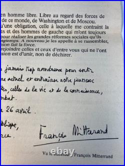 10 Professions de Foi Elections Présidentielles 1er Tour 26 Avril 1981 Chirac +
