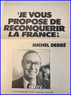 10 Professions de Foi Elections Présidentielles 1er Tour 26 Avril 1981 Chirac +