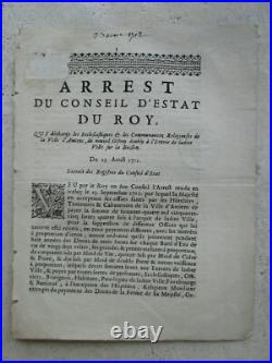 10 pièces XVIII° AMIENS Ordonnance, arrêt, directoire, peluche, étoffe, port