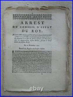 10 pièces XVIII° AMIENS Ordonnance, arrêt, directoire, peluche, étoffe, port