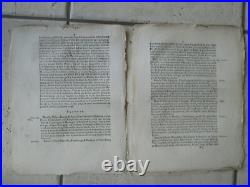 10 pièces XVIII° AMIENS Ordonnance, arrêt, directoire, peluche, étoffe, port