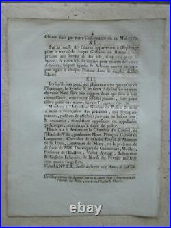 10 pièces XVIII° AMIENS Ordonnance, arrêt, directoire, peluche, étoffe, port