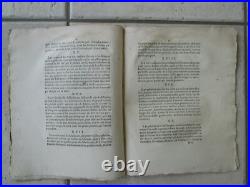 10 pièces XVIII° AMIENS Ordonnance, arrêt, directoire, peluche, étoffe, port