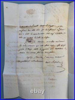 117 SPOLETO Lettre Préfet Trasimène Roederer Rome Empire 1810 Départements 117 SPOLETO Lettre Préfet Trasimène Roederer Rome Empire 1810 Départements