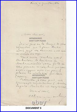11 manuscrits Desjardins Albert 1875-91 député Oise historien prof droit Paris