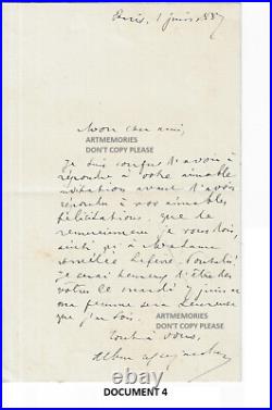 11 manuscrits Desjardins Albert 1875-91 député Oise historien prof droit Paris