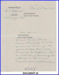 11 manuscrits Desjardins Albert 1875-91 député Oise historien prof droit Paris