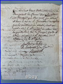 131 MUNSTER LIPPE Lettre Service Gendarmerie Franchise 1813 Chevaux Empire