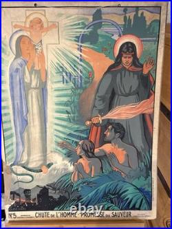 13 Affiches Scolaires Religieuses Anciennes