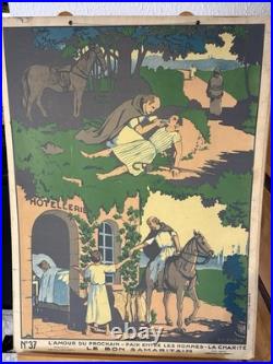 13 Affiches Scolaires Religieuses Anciennes