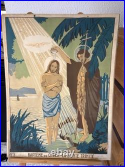 13 Affiches Scolaires Religieuses Anciennes