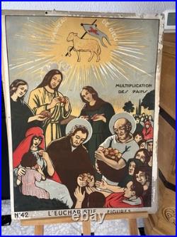13 Affiches Scolaires Religieuses Anciennes