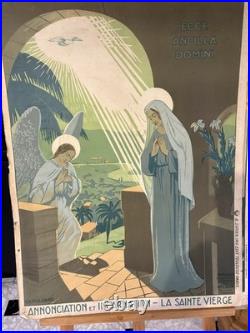 13 Affiches Scolaires Religieuses Anciennes