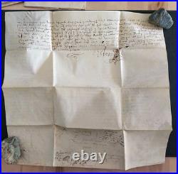 1548-1608, lot de parchemins, Lurcy-Lévis, Couleuvre, Allier (03)