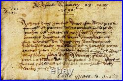 1592 Acte Vesoul Quincey Navenne GOUSSEREY GUILLEMET PEULDEY BONVALOT De CHARGEY