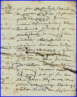 1614 Parchemin vente aux enchères maison RENAUD FANJOUX DALLE De VILLERS BERGEON