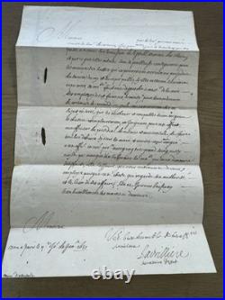 1631 Lettre Signée La Vrillière Jésuites Nîmes Montpellier Louis XIII