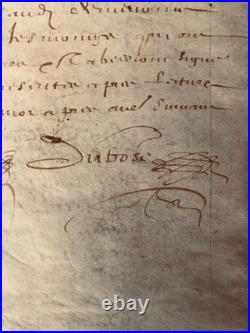 1634 Louis XIII Maison de BASSOMPIERRE DREUX Acte notarié