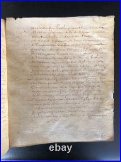 1634 Louis XIII Maison de BASSOMPIERRE DREUX Acte notarié