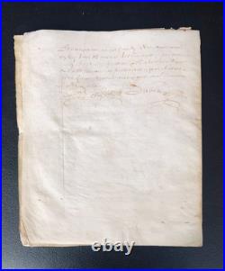 1634 Louis XIII Maison de BASSOMPIERRE DREUX Acte notarié
