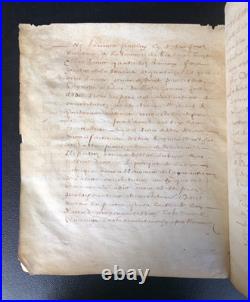 1634 Louis XIII Maison de BASSOMPIERRE DREUX Acte notarié