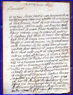1652 prise de Tarascon la rebelle! Lettre de LOUIS DE VENDOME prince de sang