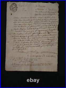 1663-1754 LOIRE, Lot vieux papier, Marquis de Curton et du Palais, Feurs (42)