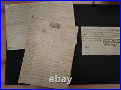 1673-1800, vieux papiers, Archives familles noble, Bourg-St-Andéol (07, Ardèche)