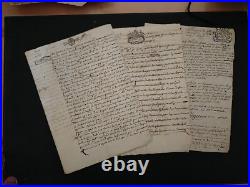 1673-1800, vieux papiers, Archives familles noble, Bourg-St-Andéol (07, Ardèche)