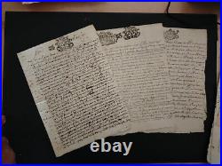 1673-1800, vieux papiers, Archives familles noble, Bourg-St-Andéol (07, Ardèche)