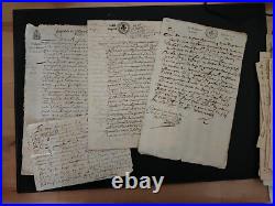 1673-1800, vieux papiers, Archives familles noble, Bourg-St-Andéol (07, Ardèche)