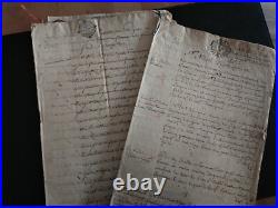 1673-1800, vieux papiers, Archives familles noble, Bourg-St-Andéol (07, Ardèche)