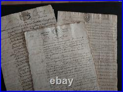 1673-1800, vieux papiers, Archives familles noble, Bourg-St-Andéol (07, Ardèche)