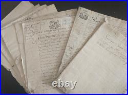 1678-1851 très important lot de 1.3kg de documents sur Bouchemaine (49)