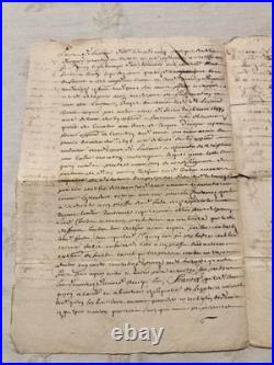 1699 Important acte notarié manuscrit (succession c d'un chanoine), Tonnerre