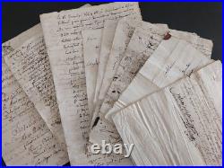 1703-1738 lot de documents principauté de Chalais, Rioux-Martin 16 Charente