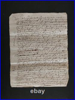 1703-1738 lot de documents principauté de Chalais, Rioux-Martin 16 Charente