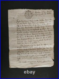 1703-1738 lot de documents principauté de Chalais, Rioux-Martin 16 Charente