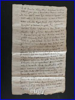 1703-1738 lot de documents principauté de Chalais, Rioux-Martin 16 Charente