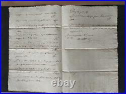 1706-1709 lot de documents relatifs à un procès Marseille- cachet de cire