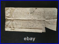 1706-1709 lot de documents relatifs à un procès Marseille- cachet de cire
