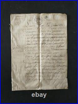 1706-1709 lot de documents relatifs à un procès Marseille- cachet de cire