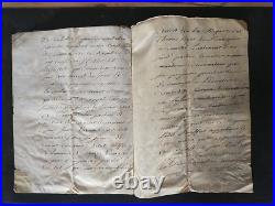 1706-1709 lot de documents relatifs à un procès Marseille- cachet de cire
