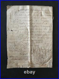 1706-1709 lot de documents relatifs à un procès Marseille- cachet de cire