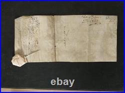 1706-1709 lot de documents relatifs à un procès Marseille- cachet de cire