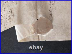 1706-1709 lot de documents relatifs à un procès Marseille- cachet de cire