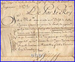 1714 LOUIS pour nomination et ordre à un Capitaine de Laval