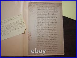 1720 Dossier ST DOMINGUE CONTRAT DE MARIAGE avec dot composée d'esclaves